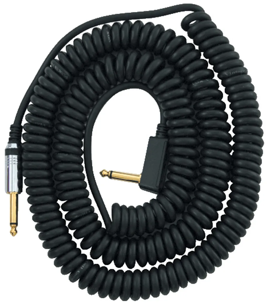 Câble Jack Vox Vcc 90 Bk Spirale de 9m Noir pour Guitare et Basse - 2