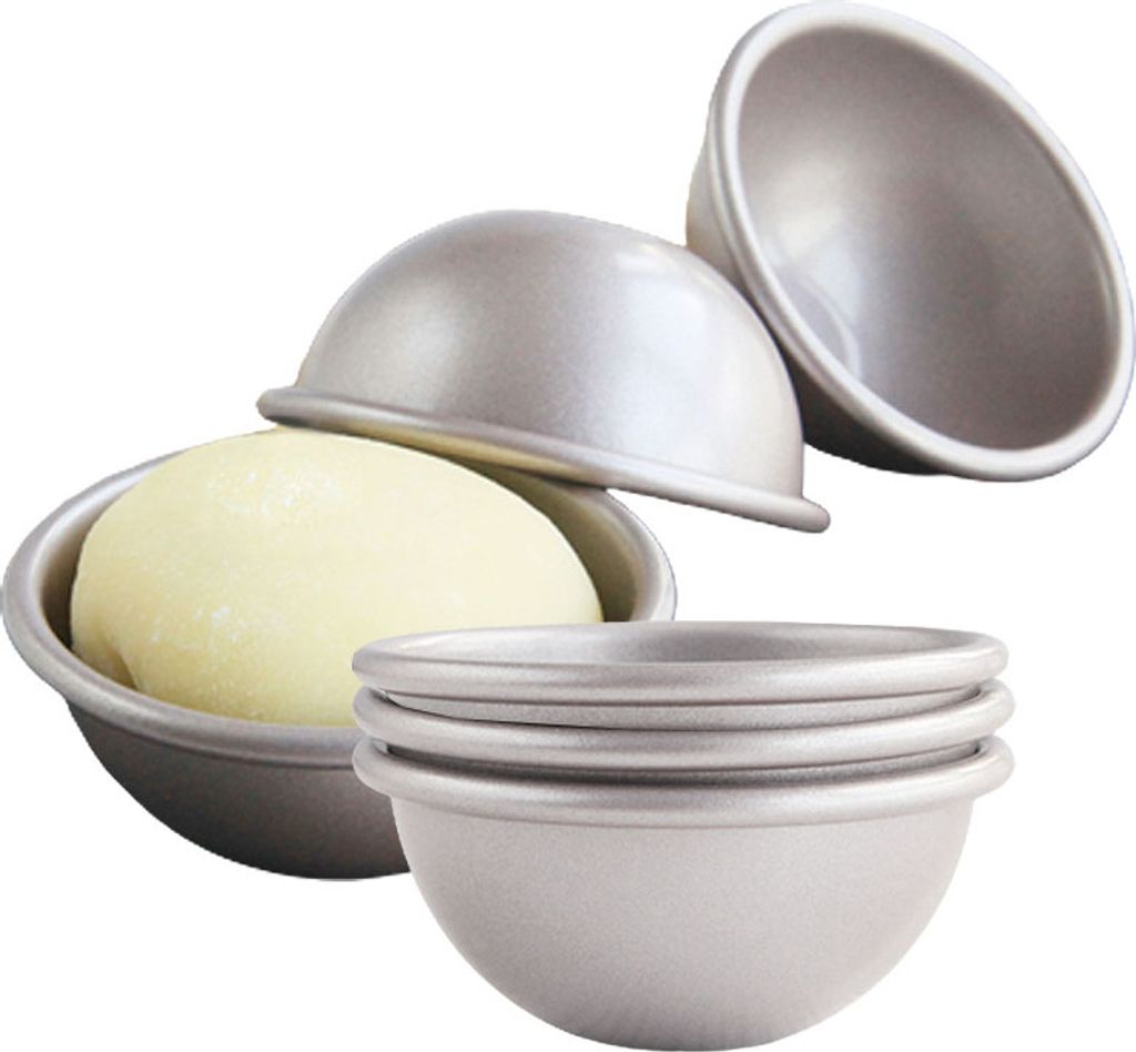 Set Mit 6 Antihaftbeschichteten Halbkugel-Kuchenformen, Halbrunde Form Aus Kohlenstoffstahl, Halbkugel, Chiffon-Kuchenform, Bikini-Kuchen, Dessert,...