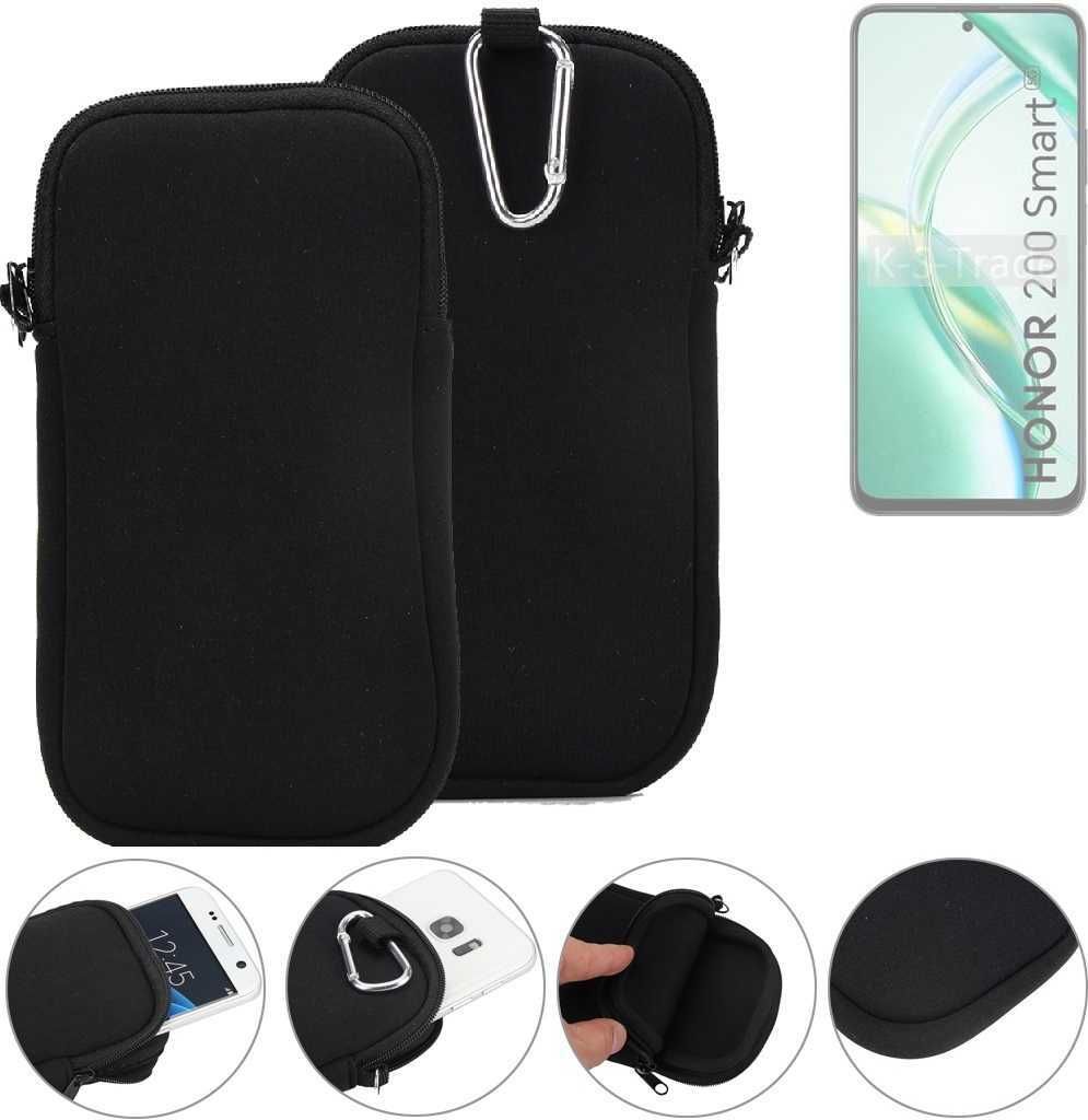 K-S-Trade Neopren-Hülle Handyhülle kompatibel mit Honor 200 Smart Schutzhülle Neoprenhülle Sleeve Schutz-Hülle Gürtel Tasche Case Holster
