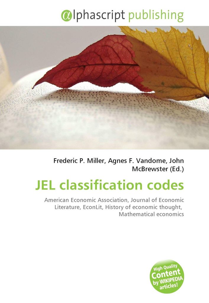 JEL classification codes