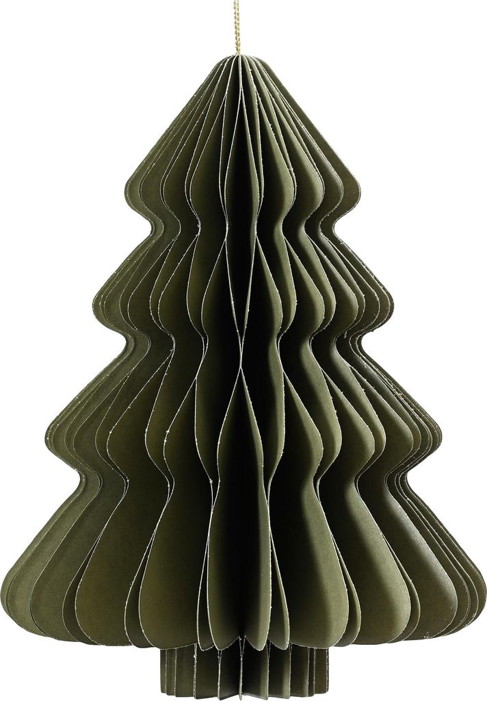 Wabenfigur Weihnachtsbaum 15x20cm mit Magnetverschluss 1 Stück Grün