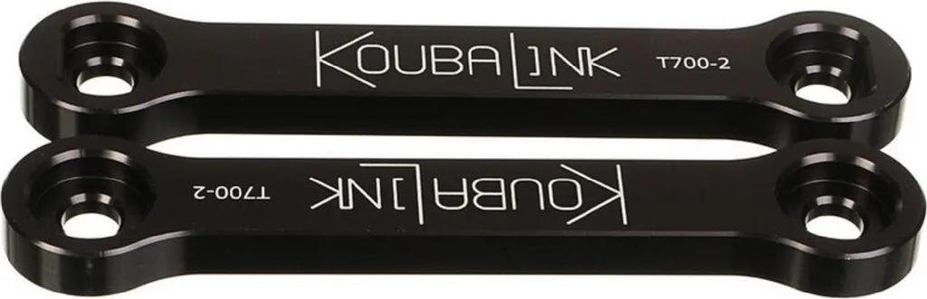 Kit rabaissement moto KoubaLink Noir 25.4 mm spécial Yamaha Ténéré 700