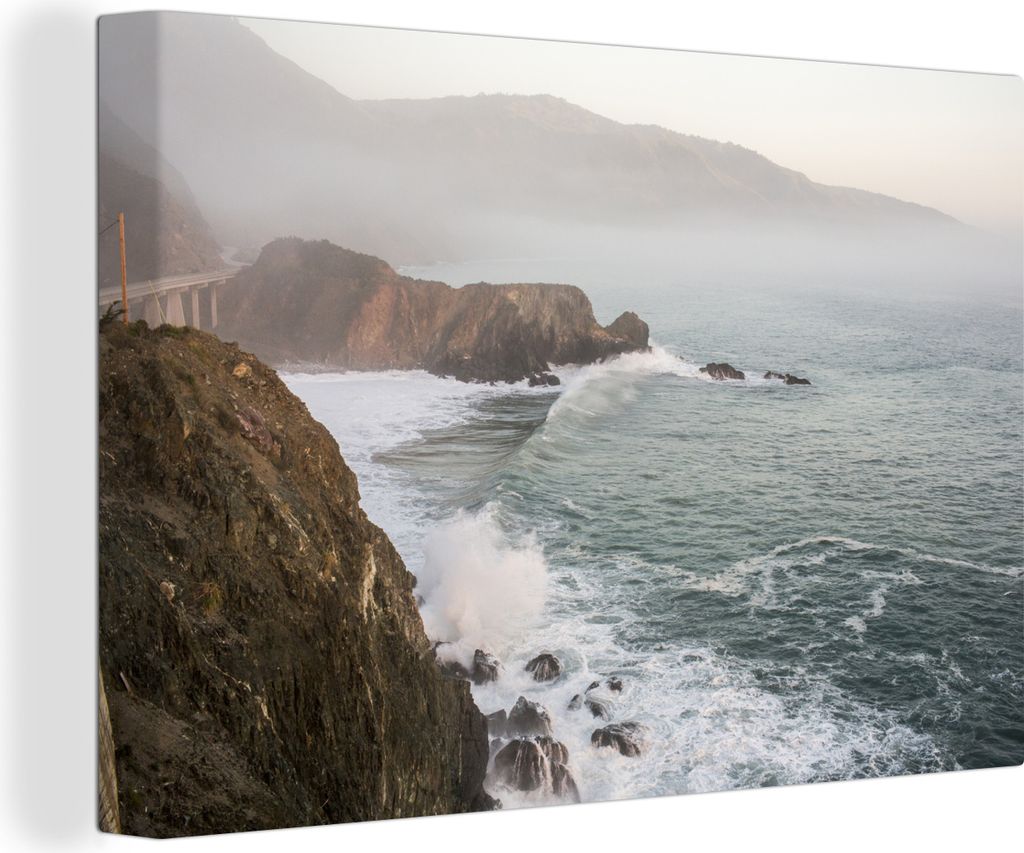 OneMillionCanvasses - Leinwandbilder - 150x100 cm, Cliffs Amerika, Wandbilder Kunstdruck Wanddekoration