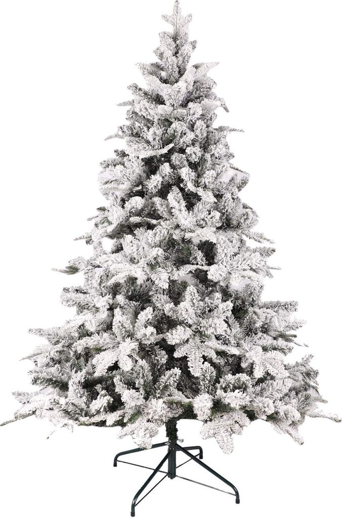 Rebecca Mobili Künstlicher verschneiter Weihnachtsbaum 180 cm mit 1249 Zweigen