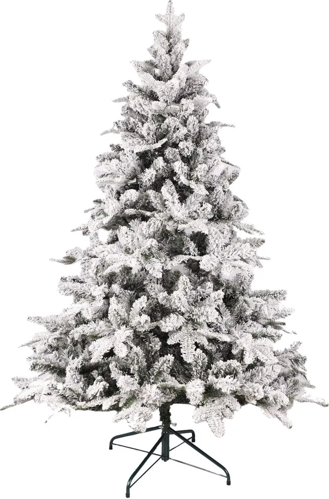 Sapin de Noël Artificiel Enneigé 150cm Arbre de Fête Premium 809 Brins