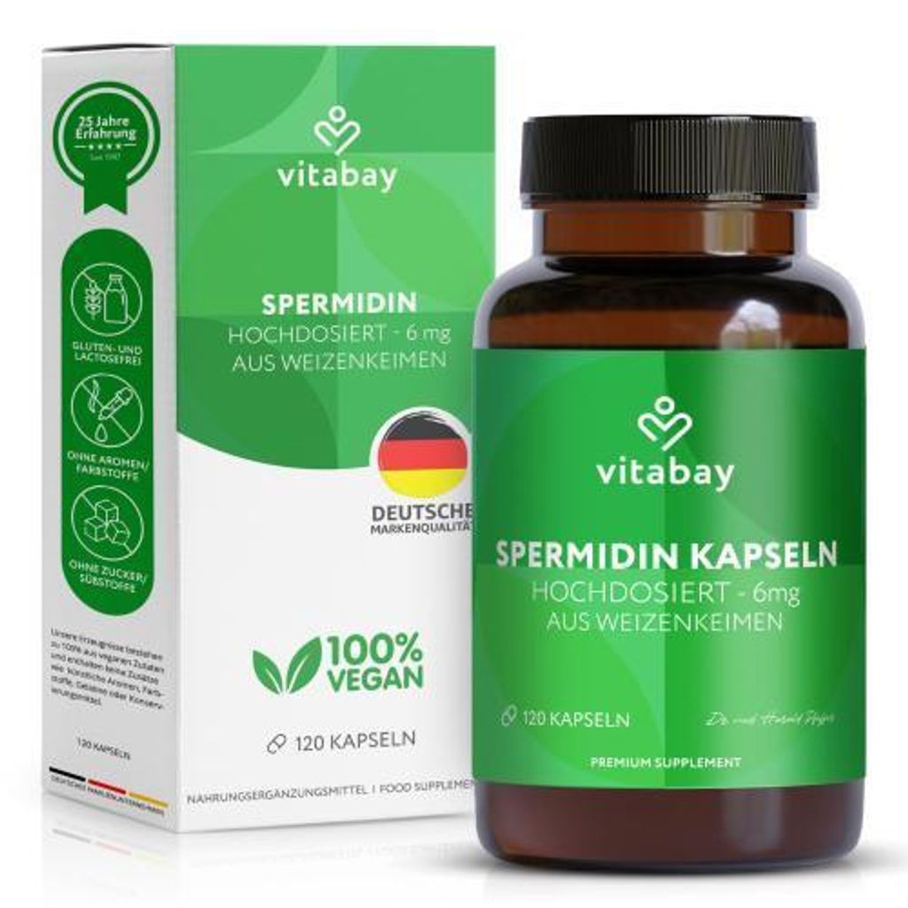 Spermidin 6 mg hochdosiert Kapseln 120 St Produktbild 