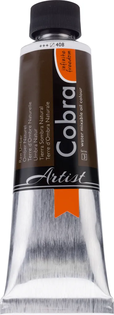Cobra Artist Tube 150ml Umbra Nature 408 - Huile lavable à l'eau