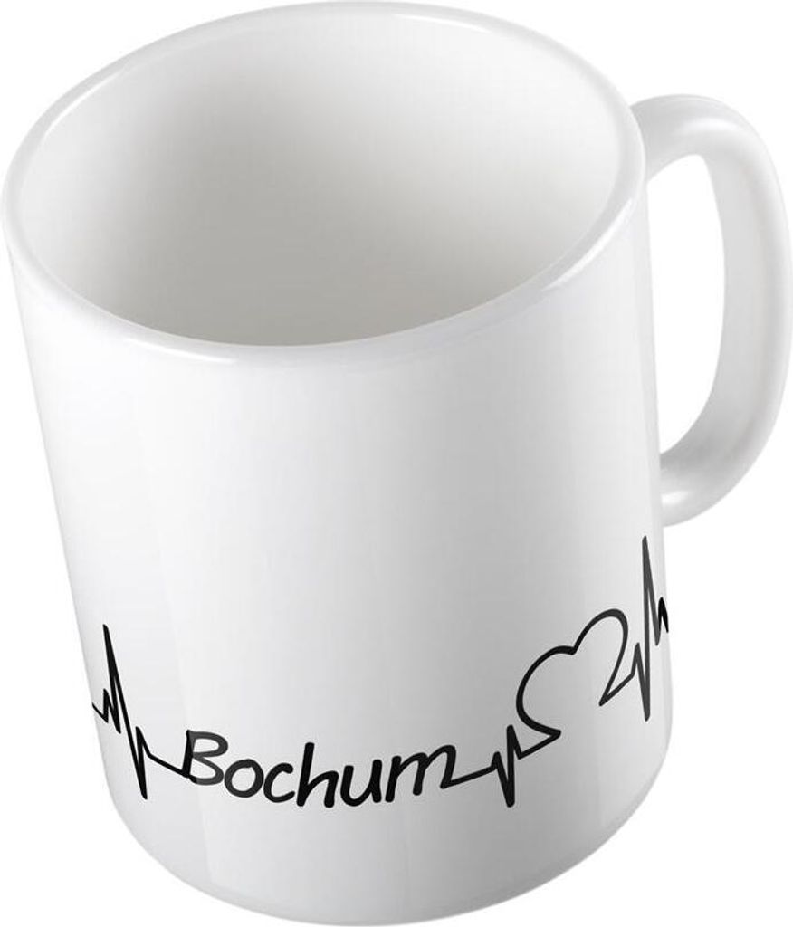 Huuraa Kaffeetasse Bochum Geschenk Tasse Weiß 330ml Bochum Produktbild 