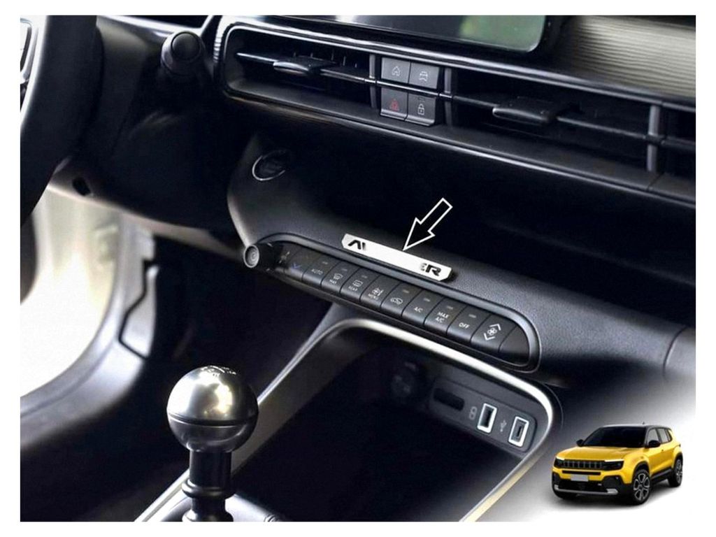 Edelstahlabdeckung für Jeep Avenger | Abzeichen Dekor | 1 Stück Zubehör Tuning