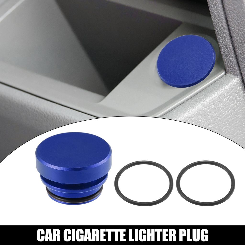 Auto Zigarettenanzünder Staubdichter Stecker Zubeh?r Abdeckung Schwarz Blau