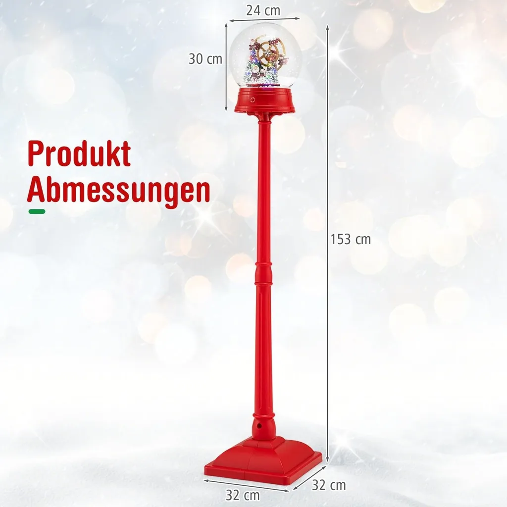 Lanterne Noël Musicale Grande Roue pour Centre de Table et Cadeau Enfant