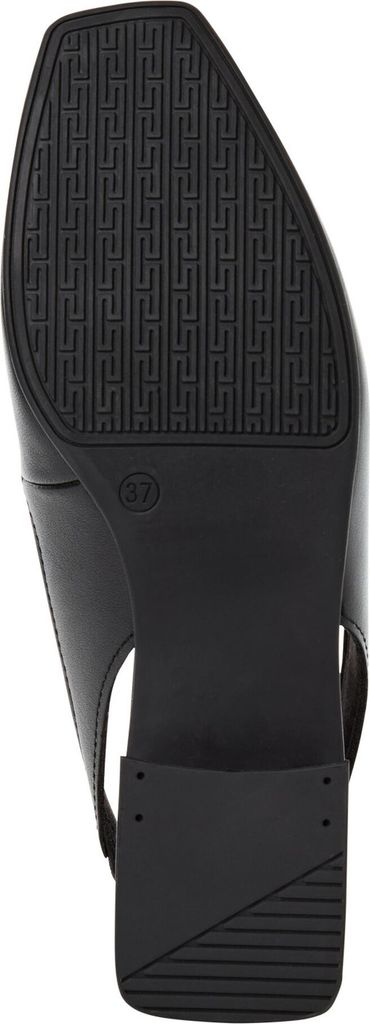 MARCO TOZZI Damen Ballerina Slingback Applikation bequem, Leder 2-29403-44, Größe:37 EU, Farbe:Schwarz