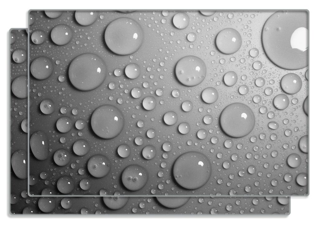 Wallario Frühstücksbrettchen 2er Set aus Glas, je 20 x 30 Produktbild 