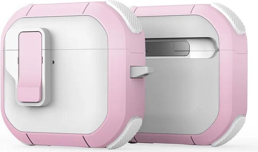 DUX DUCIS PECP - TPU+PC Schutzhülle passend für AirPods 4 weiß rosa