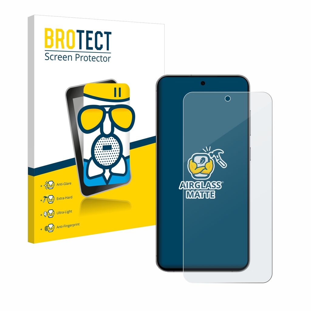 BROTECT Entspiegelungs Schutzglas für Samsung Galaxy S24 FE Schutzfolie Panzer Folie Glas Display Schutz matt