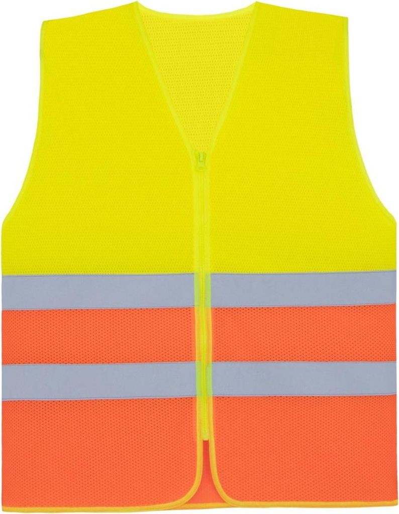 Korntex Warnschutz-Weste Hi-Vis Mesh 76.XCMZ Gr. L/XL hi vis yellow/hi vis orange