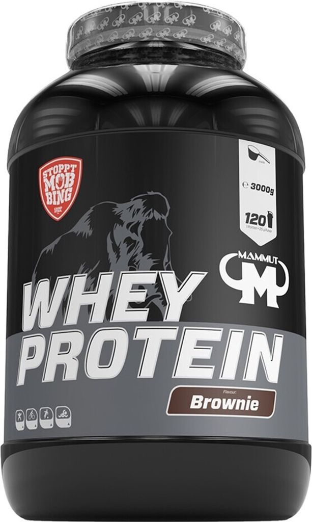 Mammut Nutrition - Whey Protein - 3000 g Dose, 1 x 3000 g Dose, Geschmack: Brownie