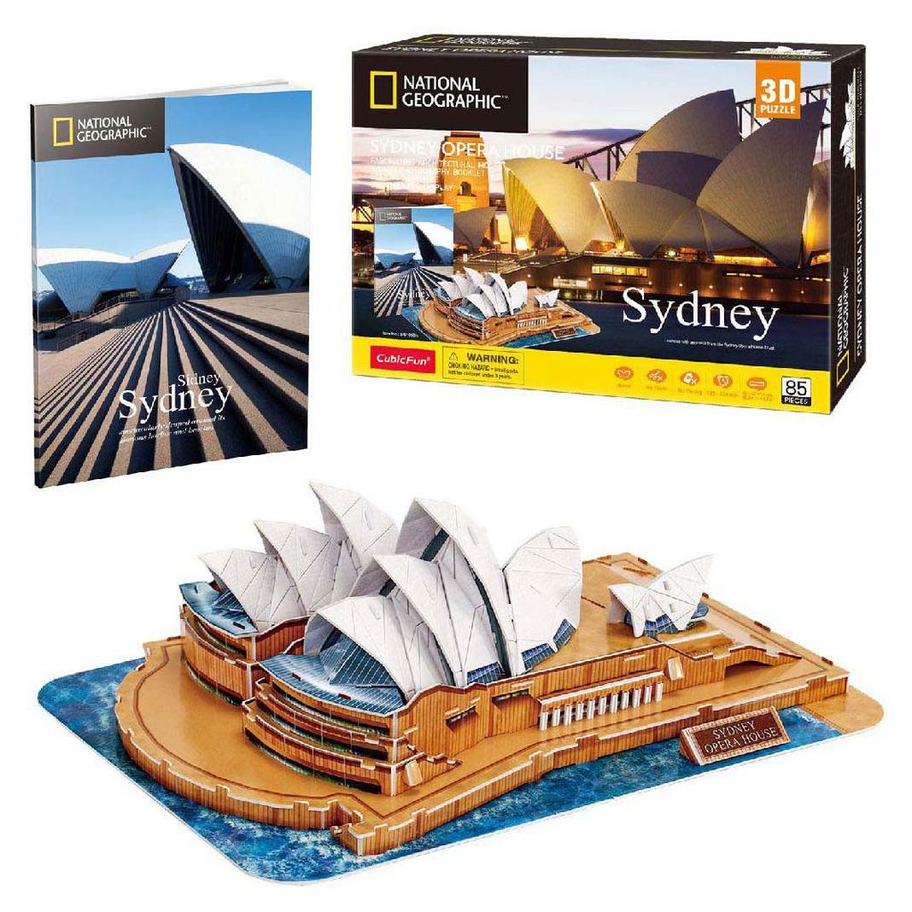 CubicFun Cubic Fun 3d Puzzle NG Opera House, 85 Stück(e), Gebäude, 8 Jahr(e)