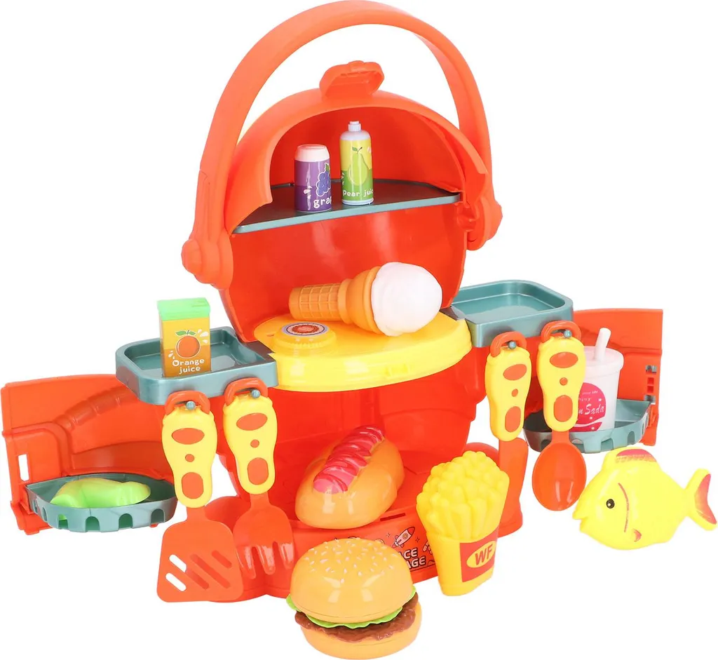 Dinette Fast Food Éducative Orange : Jouet d'Imitation Garçon et Fille