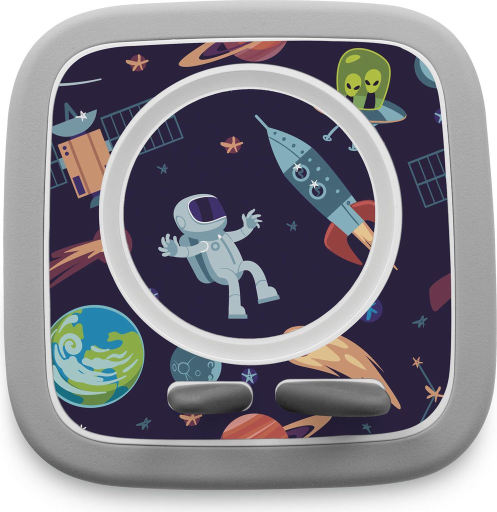 Schutzfolie kompatibel mit Toniebox 2 passgenaue Folie mit Motiv Zubehör selbstklebendes Schutzcover Kratzschutz für Musikbox Y015-43 Weltraum