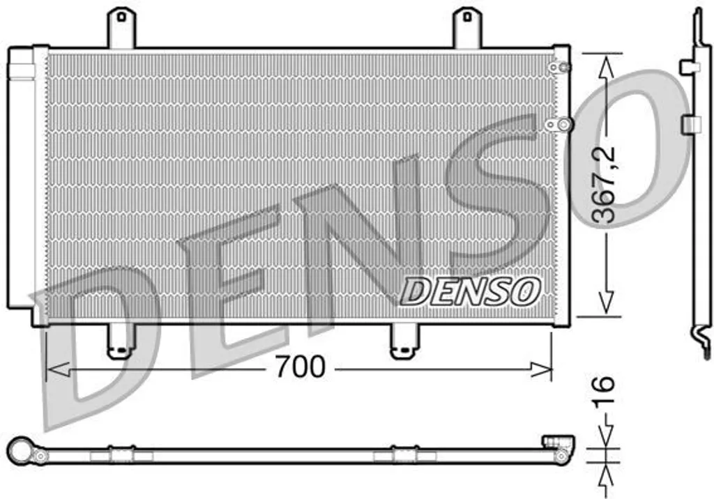 DENSO DCN51004 Condenseur de climatisation OE 8846006210 pour Camry V4