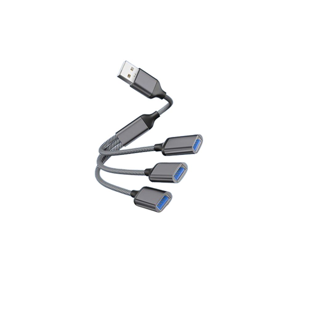 Cavo Adattatore USB Micro USB Doppio Maschio – Splitter 38 Cm Per Caricare Due Dispositivi – Nero