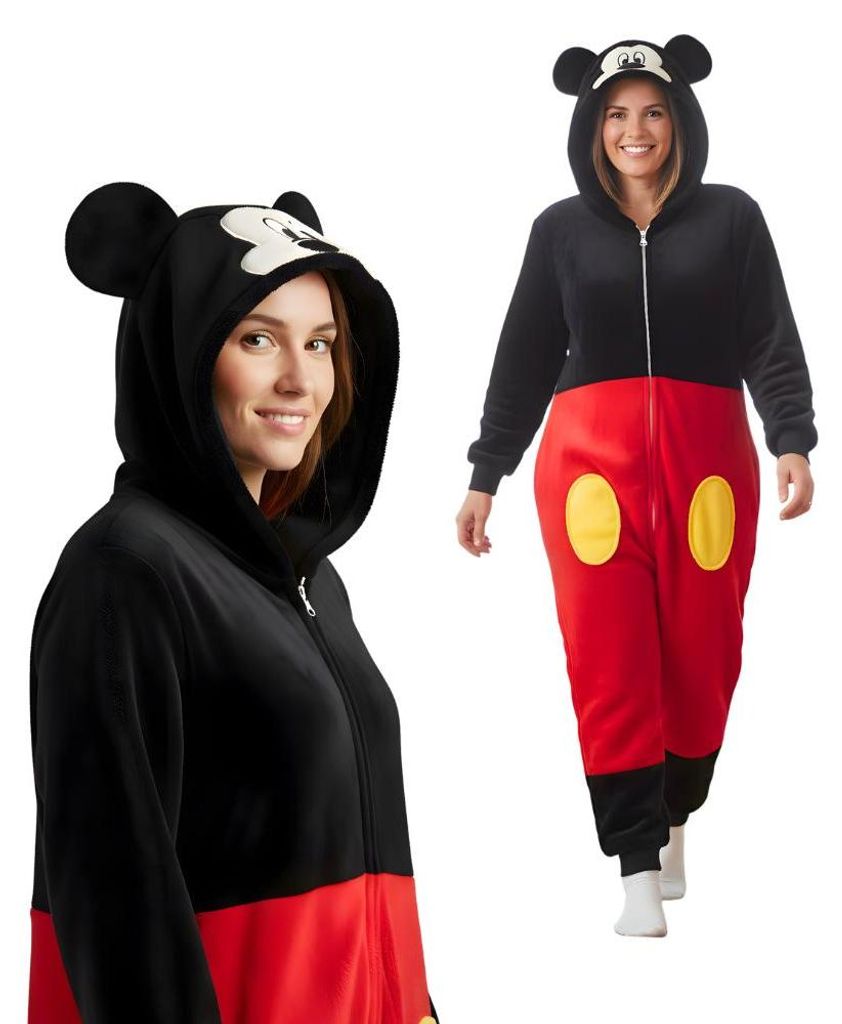 Onesie Kigurumi Pyžamo Mickey Mouse Převlek Kostým XL: 175 Obrázek produktu 