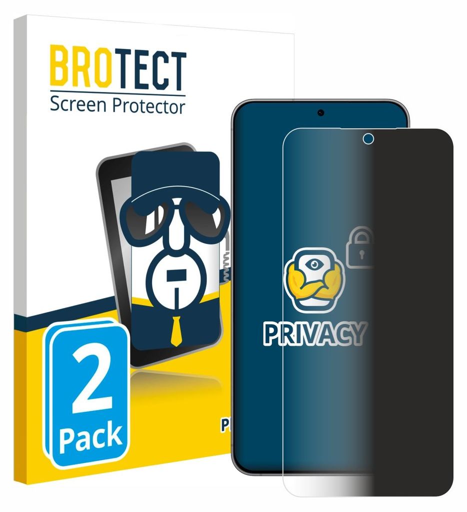 2x BROTECT Sichtschutzfolie für Samsung Galaxy A57 5G Anti-Spy Privacy Sichtschutz Blickschutz Folie Blaulicht-Schutz