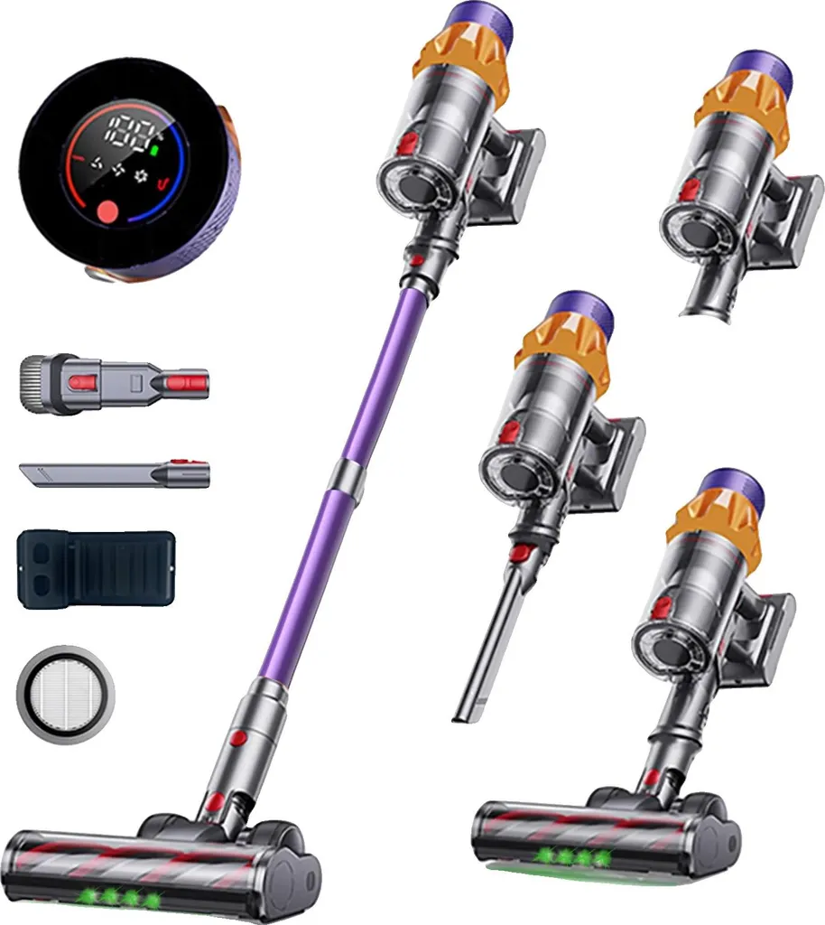Aspirateur sans fil violet aspiration élevée 150AW autonomie longue