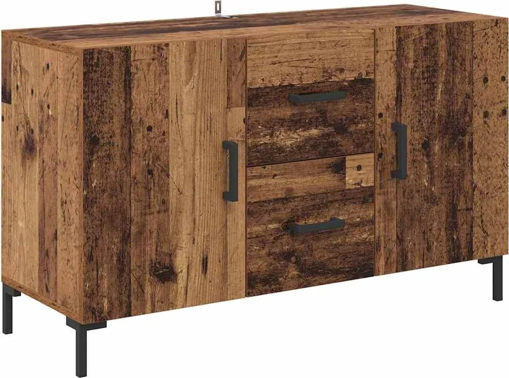 Credenza Bassa SYFAX 100x36x60 Legno Vecchio Multistrato Offerta