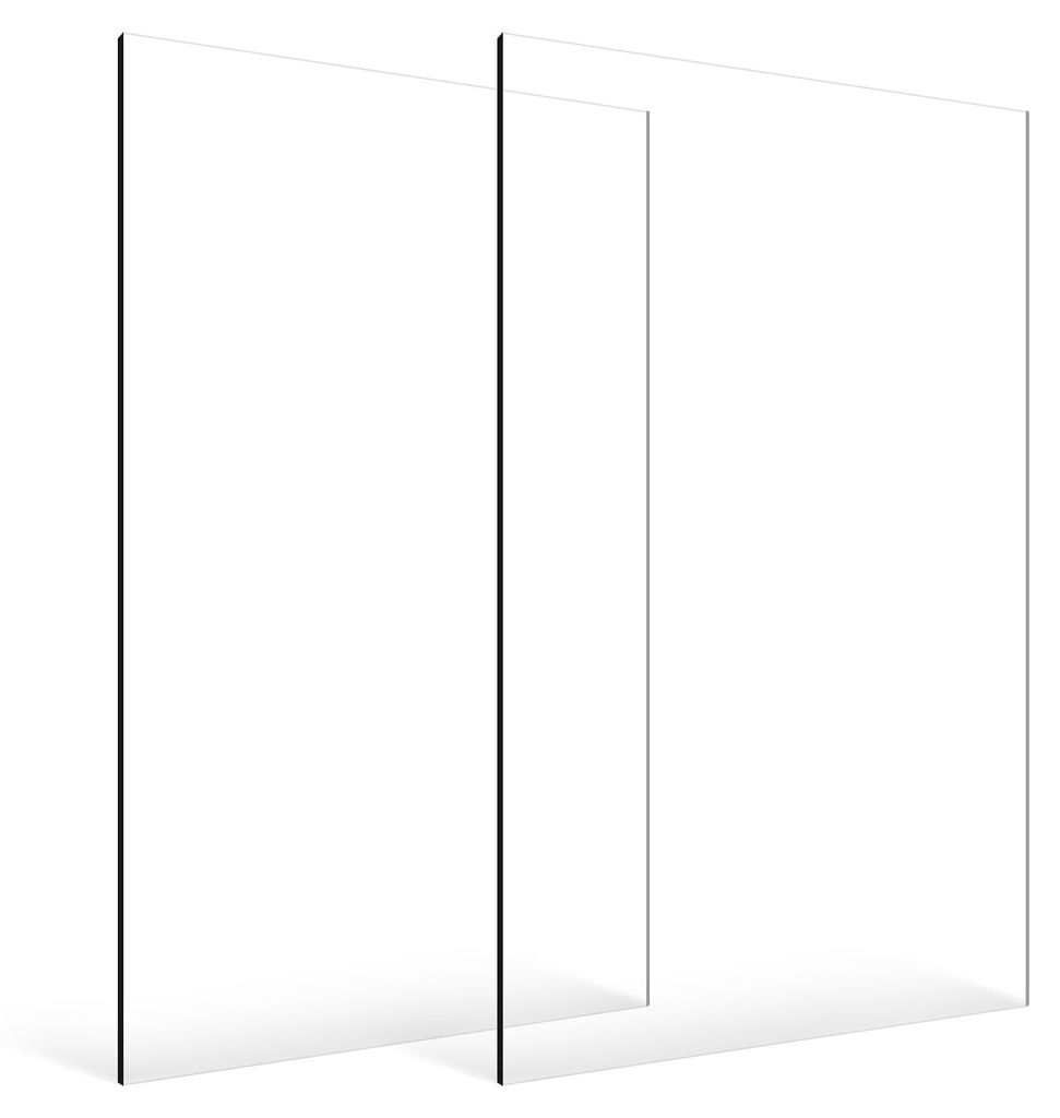 Plaques en Plexiglas/acrylique, lot de 2, dimensions 610 x Image du produit 