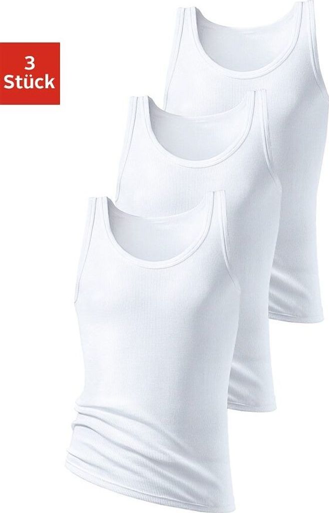 H.I.S. Tanktop 3 -teilig weiß Größe 5