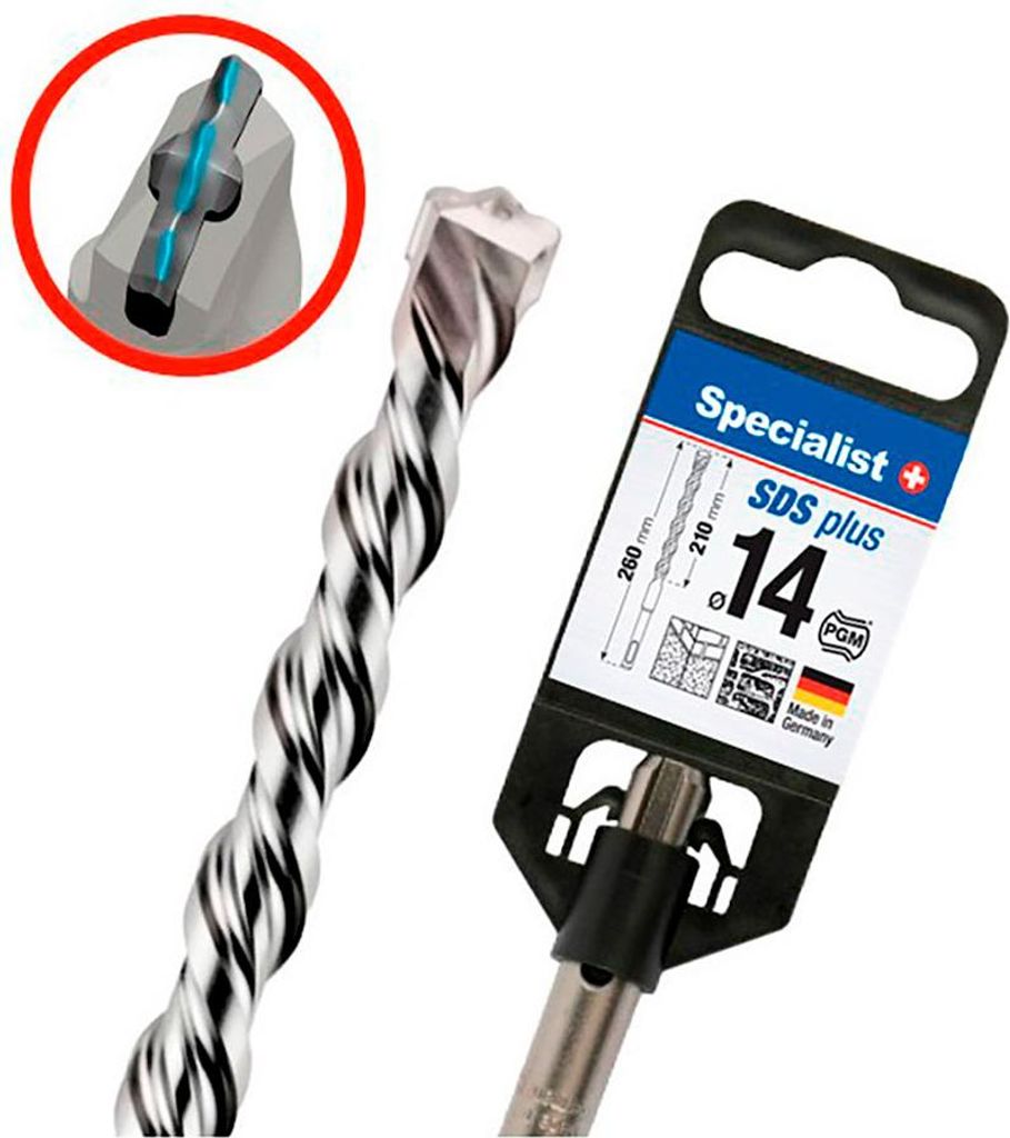 Specialist+ SPECIALIST+ SDS+ hammer drill bit, 14.0x210/260 mm