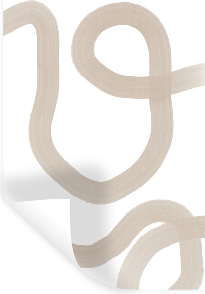 MuchoWow Wandtattoo Wandsticker Wandaufkleber Abstrakt - Pastell - Design 60x90 cm Selbstklebend und Repositionierbar - Sticker - Dekorfolie