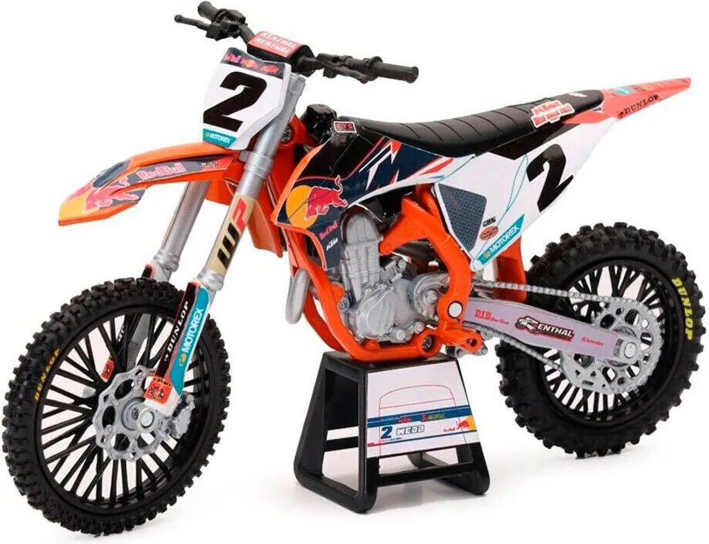 Moto KTM 450 SX-F n° 2 Cooper Webb NewRay 58353 Miniature 1/12