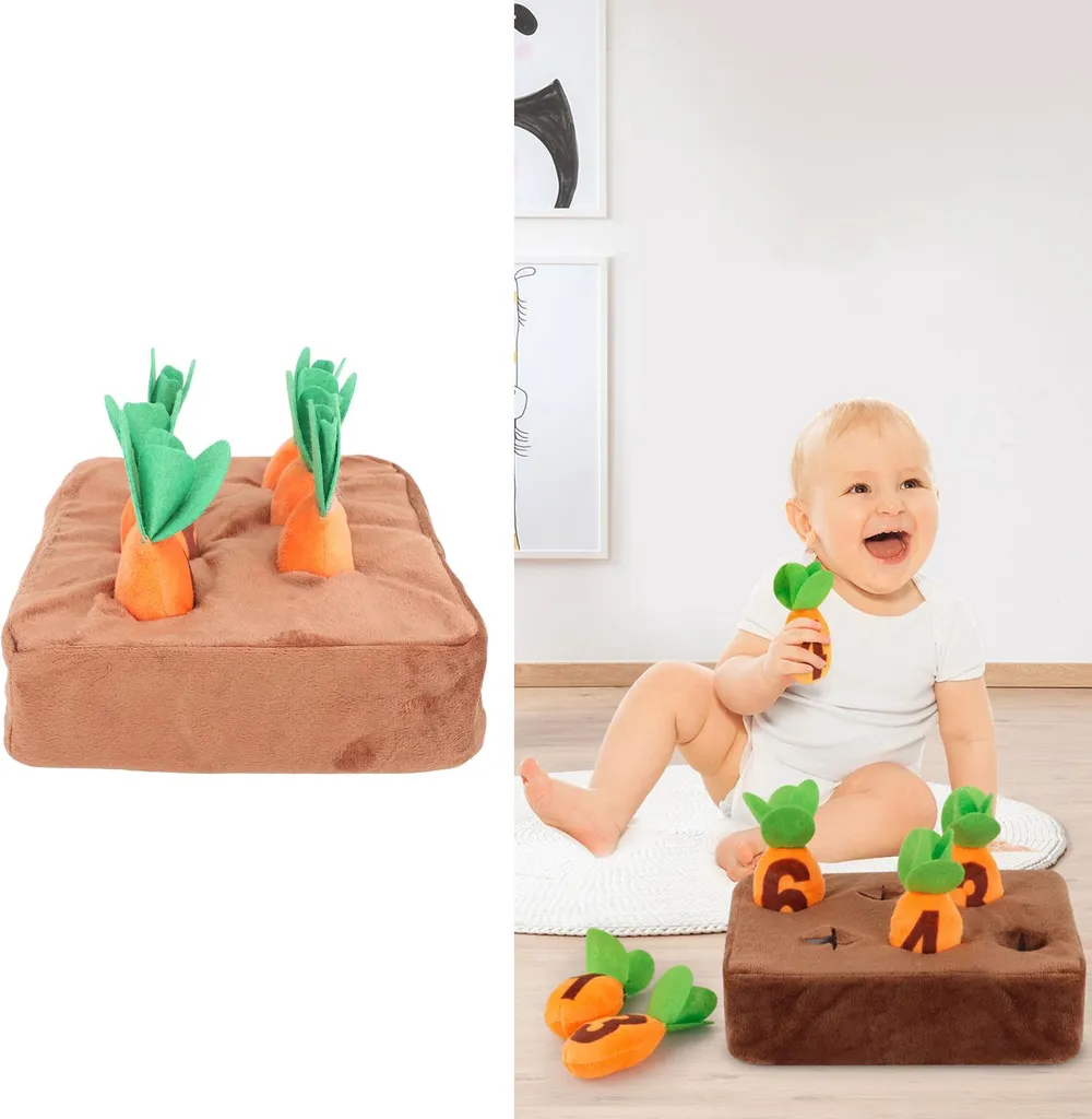Carota Interattiva per Cani e Bambini: Peluche Sicuro e Divertente