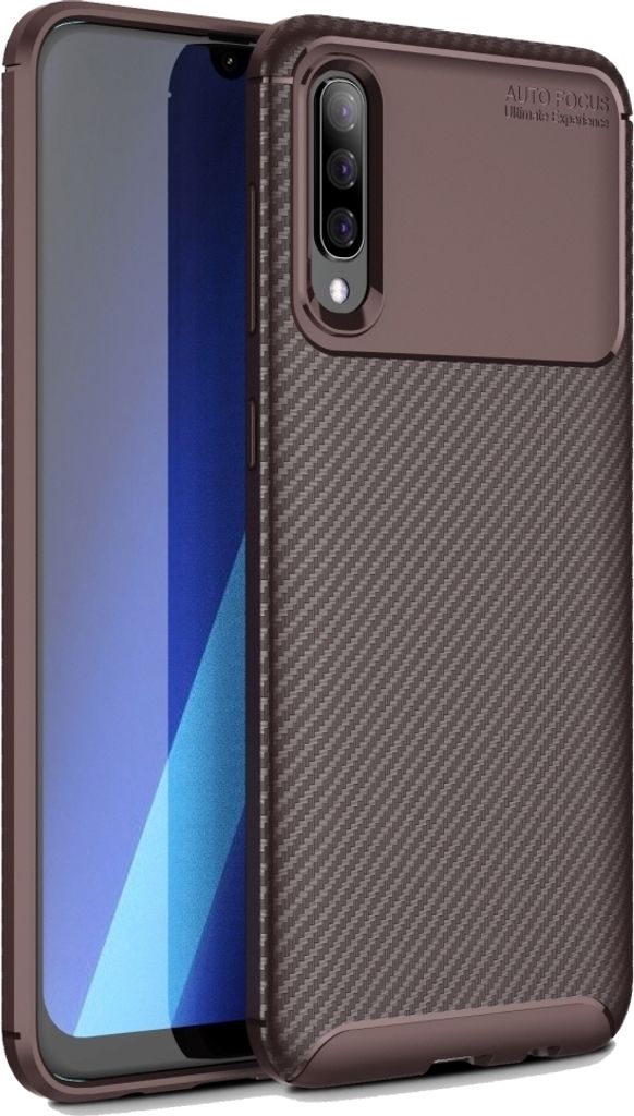Mobigear Racing OPPO Reno 3 Pro Hülle Flexibles TPU Backcover - Braun