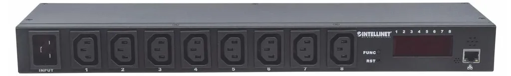 PDU IP Intellinet 8 prises C13 programmables - Unité rackable 19 p