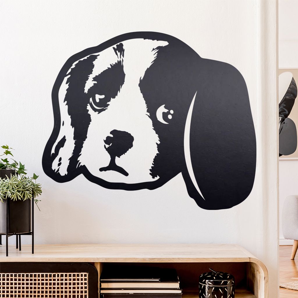 English toy spaniel Hund Wandtattoo Wandaufkleber Wall Sticker - Dekoration, Küche, Wohnzimmer, Schlafzimmer, Badezimmer
