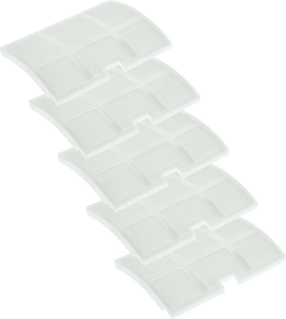 vhbw 5x Staubsaugerfilter Ersatz für Sebo 5143 für Staubsauger - Abluftfilter Weiß