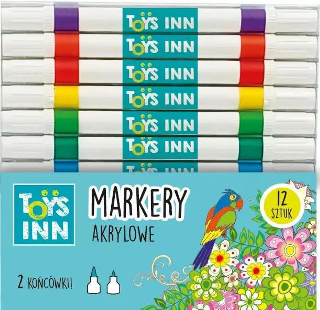 Offerta Set 12 Pennarelli Acrilici Doppia Punta - Qualità/Prezzo Top
