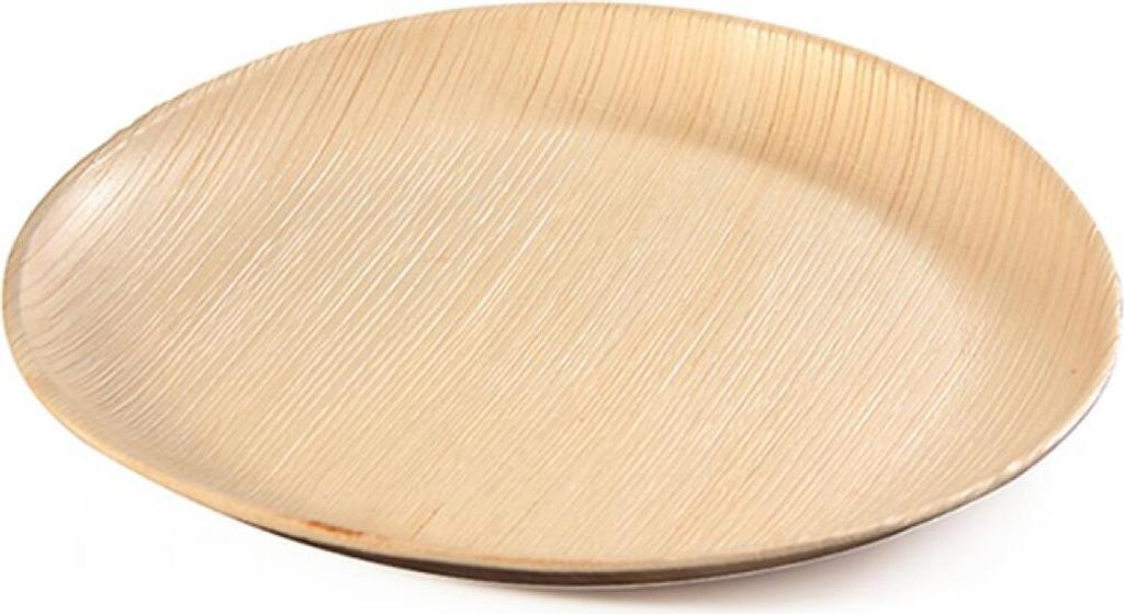 Teller aus Palmblatt, rund, Ø 250 x h30 mm, 20 Stück