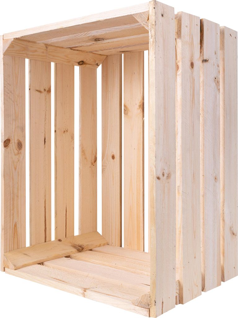 Creative Deco Caisse en Bois Naturel 50x40x30 cm Caisse Image du produit 