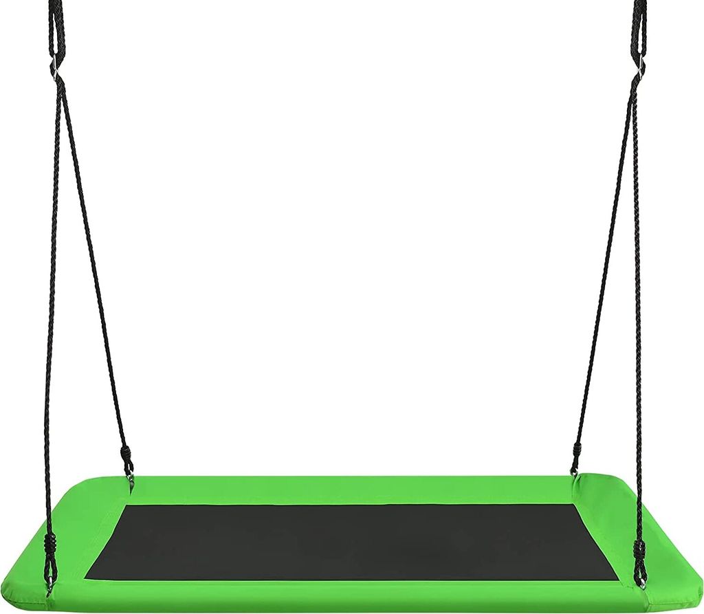 Nestschaukel, 100-180 cm höhenverstellbar, Baumschaukel bis 318 kg belastbar, Tellerschaukel für Innen & Außenbereich, Gartenschaukel für Kinde...
