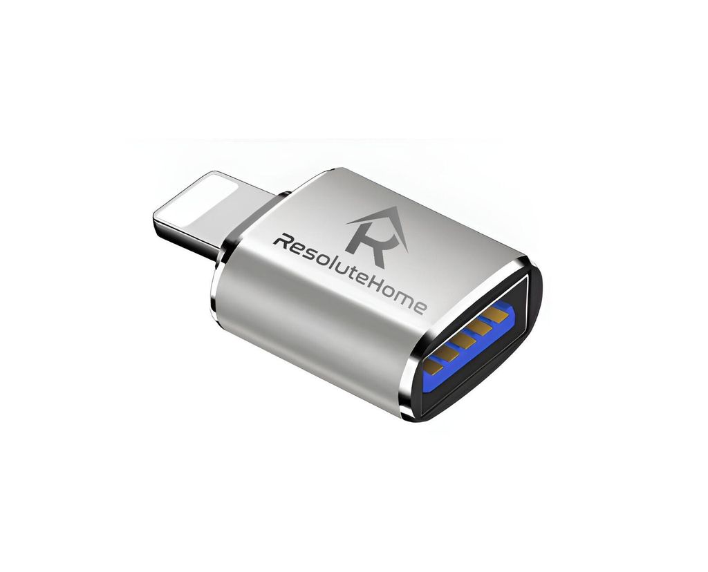 USB A auf Lightning Adapter – Schnellladeadapter für iPhone & iPad, Datenübertragung, kompakt, Universal Ladeadapter