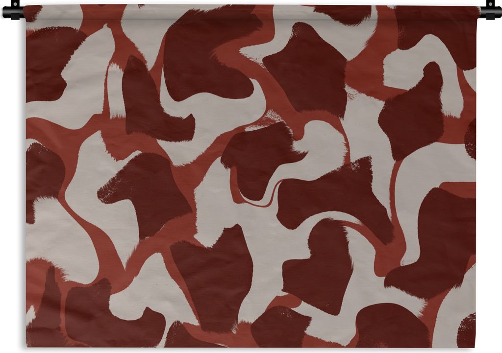 MuchoWow Wandteppich Wandbehang Abstrakt - Braun - Farben - Pastell 60x45 cm Tapisserie Dekoration Wandtuch - Das Schlafzimmer