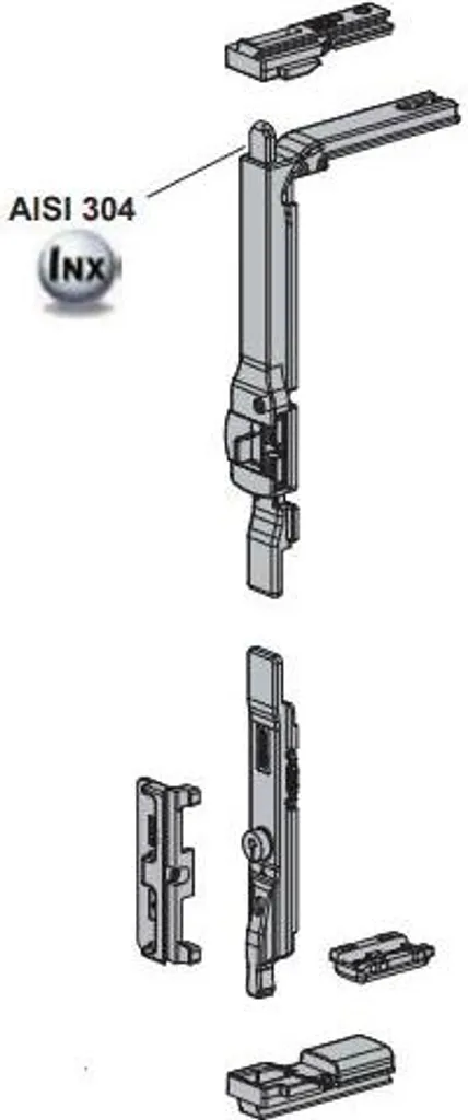 Mécanisme oscillobattant Galicube FAPIM 1 vantail pour rénovation