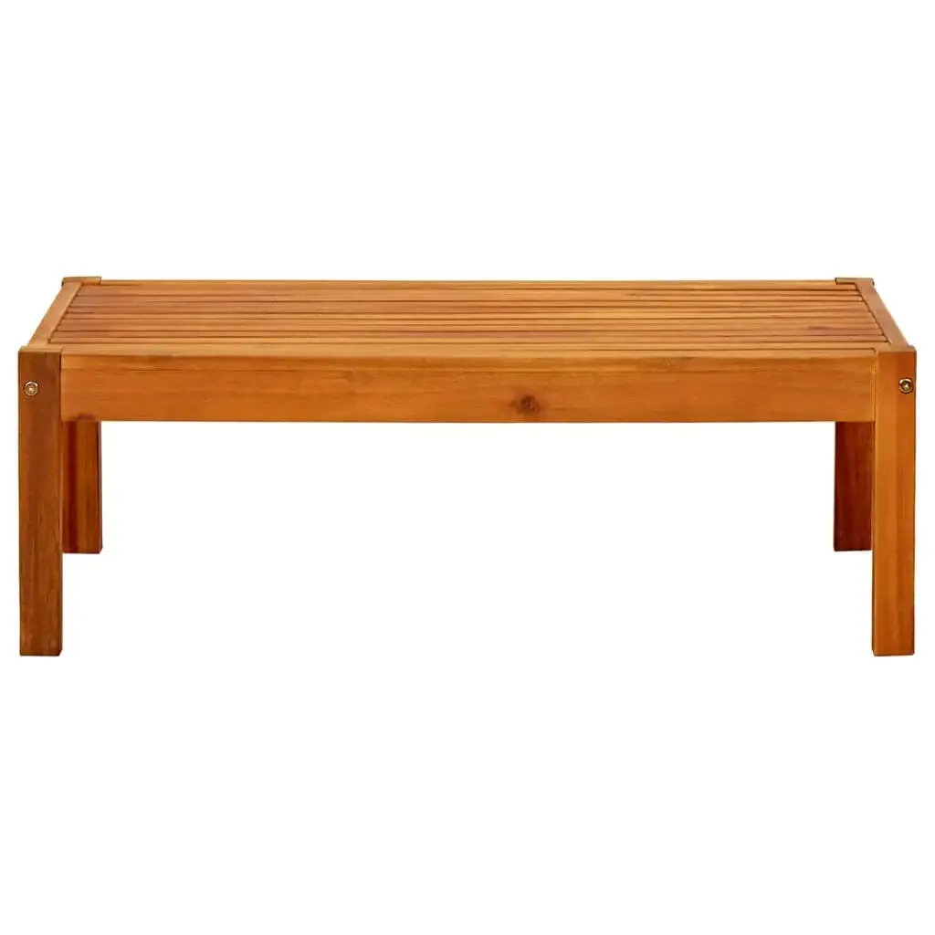 Tavolo da Giardino vidaXL 85x57x29 cm in Legno Massello di Acacia