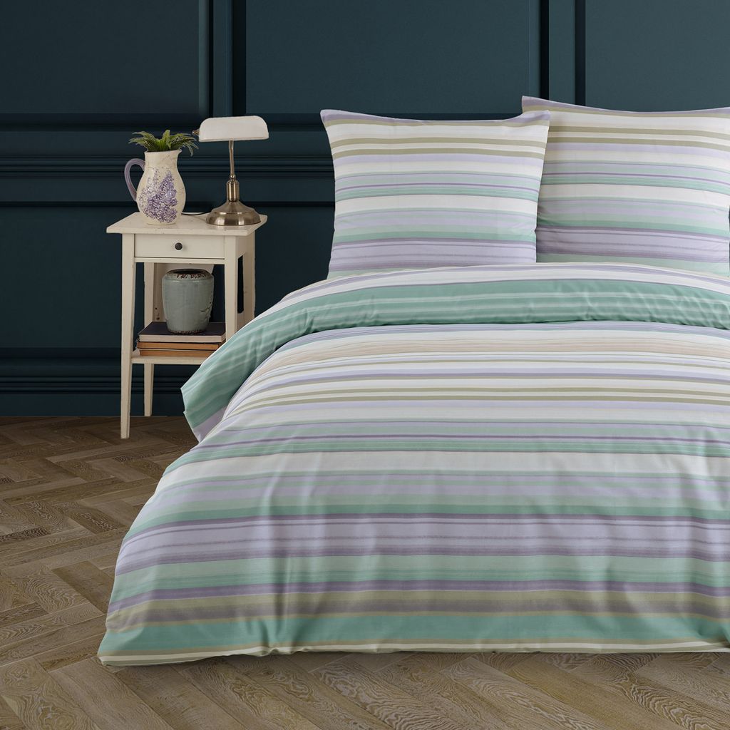Buymax Renforce Bettwäsche 200x200 cm aus 100% Baumwolle 3 teilig mit Reissverschluss (1x Bettbezug, 2x Kopfkissenbezug 80x80 cm), Deckenbezug Set