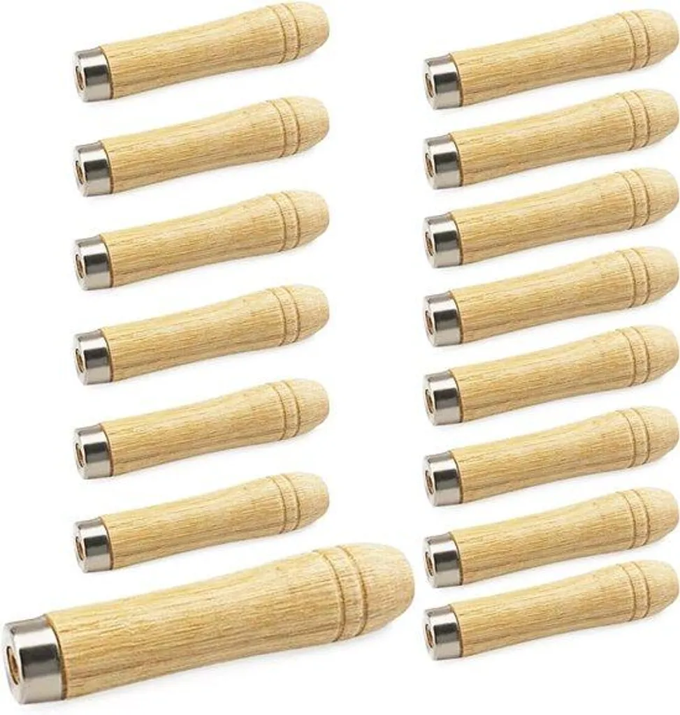Manche de lime à bois lot de 15 pièces avec trou de 6mm et griffe 105mm